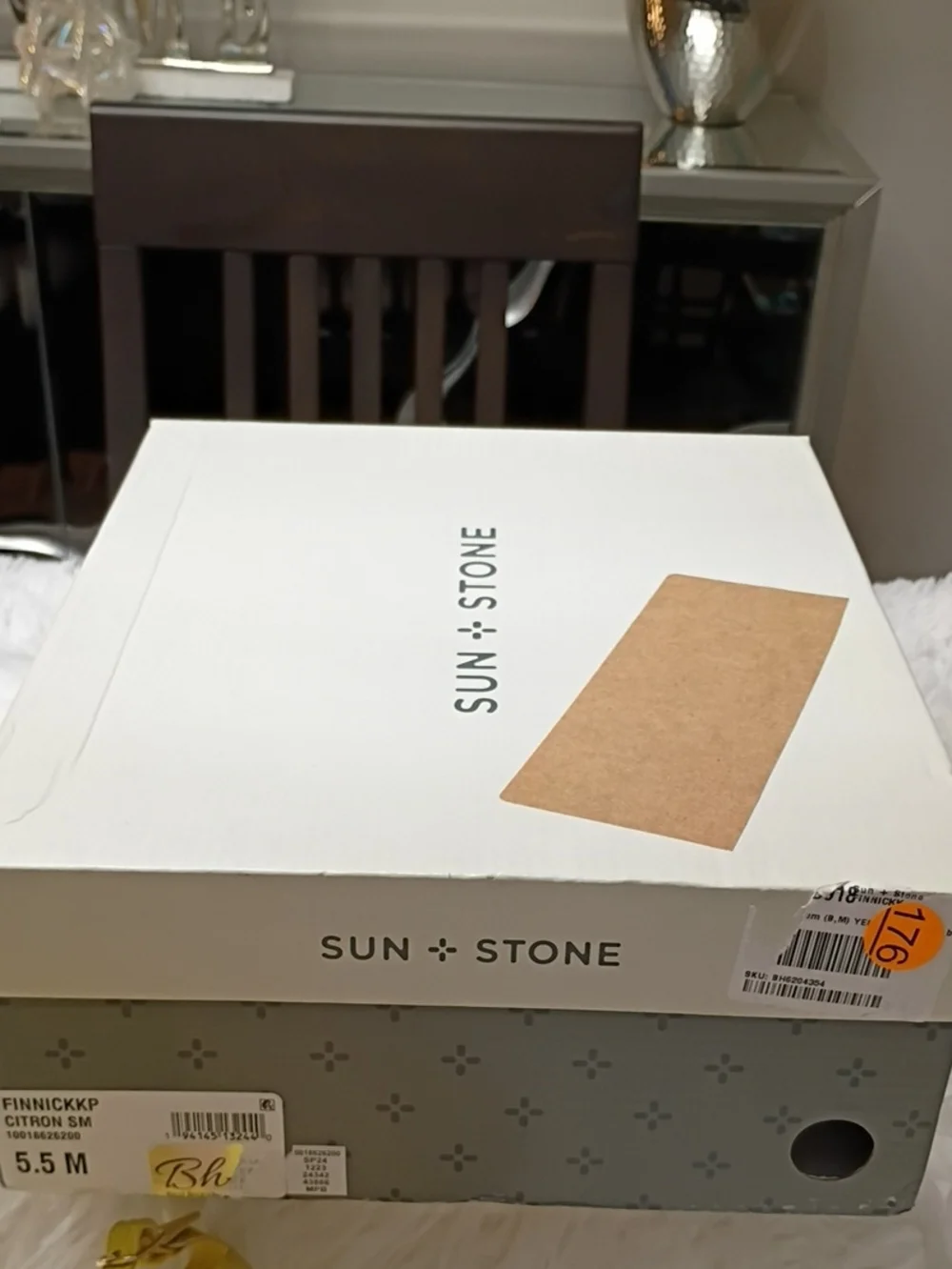 New Sun + Stone Citron Yellow Strappy Rafia Espadrille Platform Sandals 5.5M